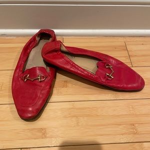 Vintage red Gucci loafers.  Size 39